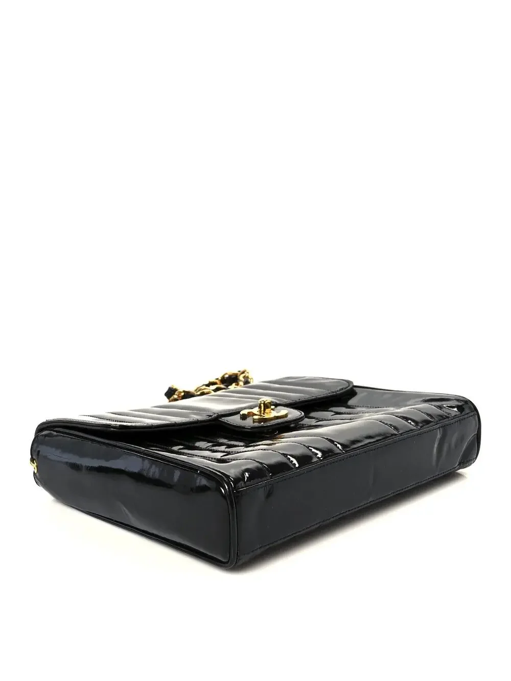 Chanel Patent Vertical Quilt Small Flap #291076C27B